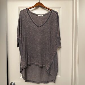 Free People We The Free hi-lo oversized T NWOT